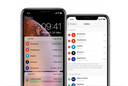 Outbank als iOS Widget
