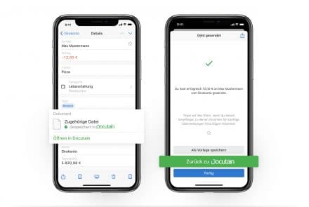 Bezahle deine Rechnung per App mit Docutain und Outbank