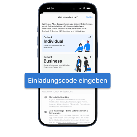 Outbank-Einladungscode