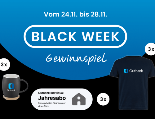 Black Week: Smart shoppen und mit Outbank tolle Preise gewinnen