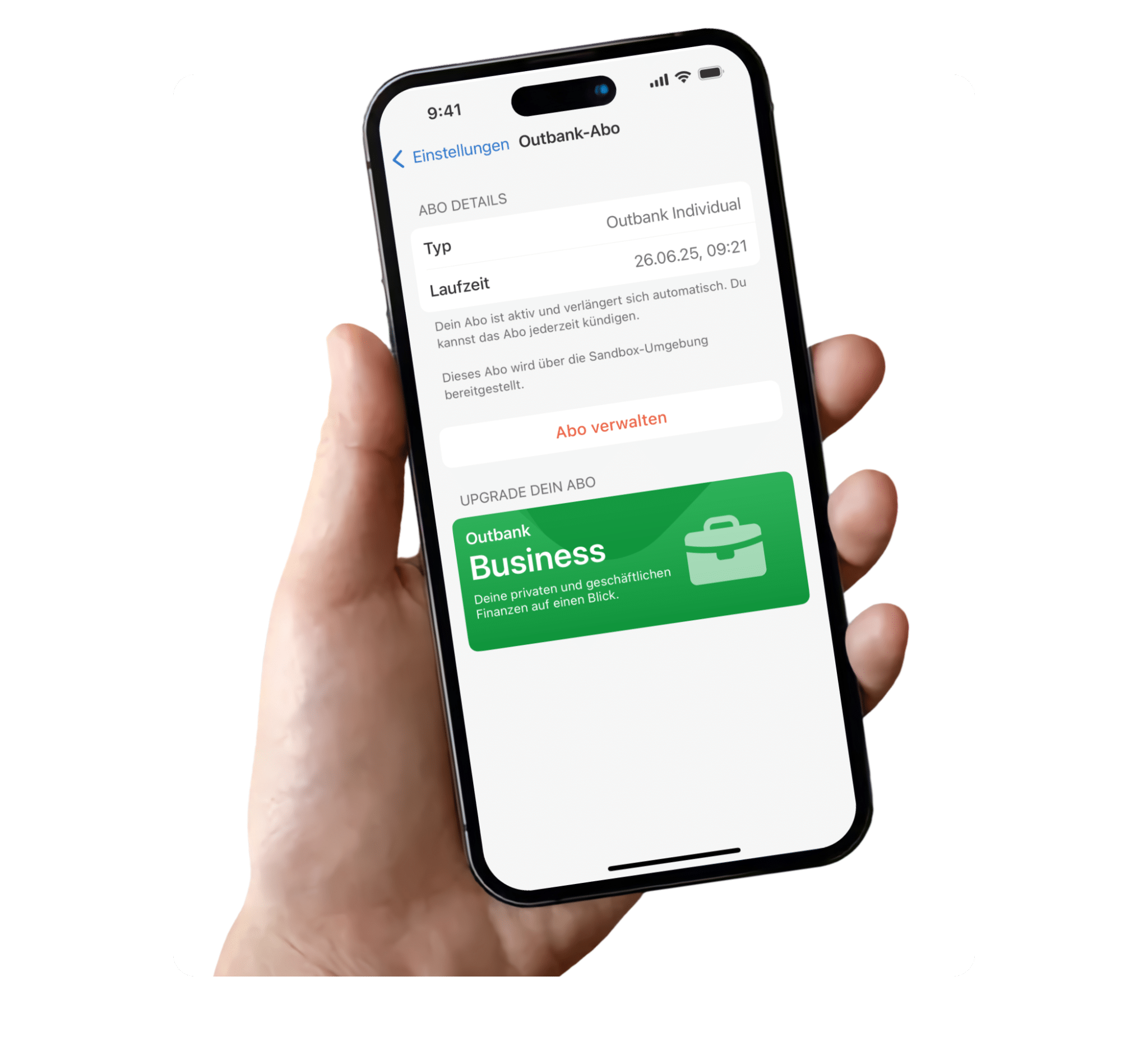 Outbank Business testen