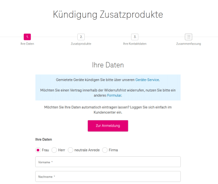 WOW-Abo kündigen bei der Telekom